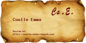 Cselle Emma névjegykártya